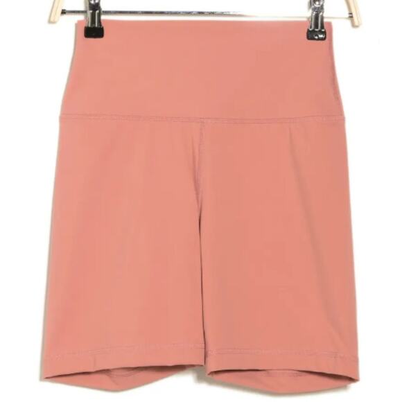 90 Degree by Reflex Rose Pink Superflex Buttery High Waisted Bike Shorts Size XS - Picture 7 of 7